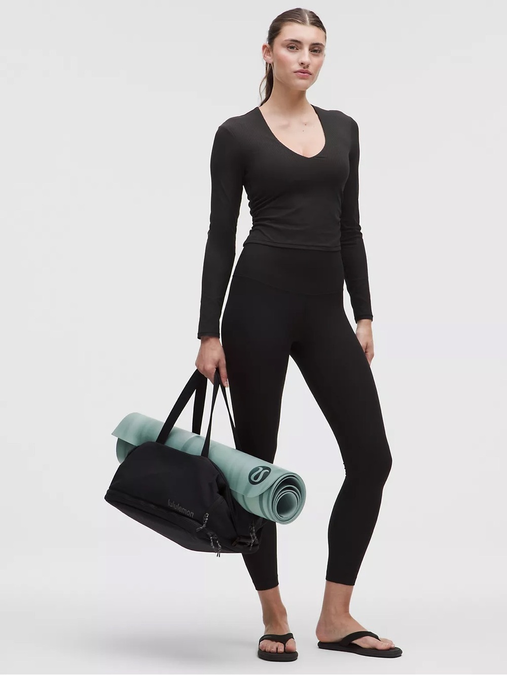 Lululemon All It Takes Ribbed Nulu V-Neck Long-Sleeve Shirt